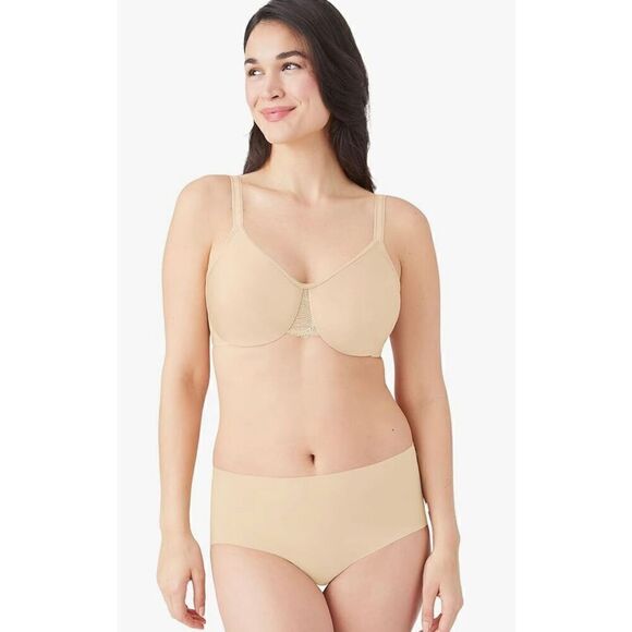 Wacoal NWT Surreal Comfort bra underwire SMOOTH Tan Seamless 32DDD - Picture 4 of 6